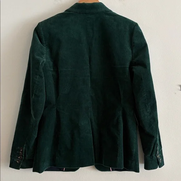 Boden Corduroy Dark Green Blazer Size 4 Women’s #U0062 - Picture 2 of 9